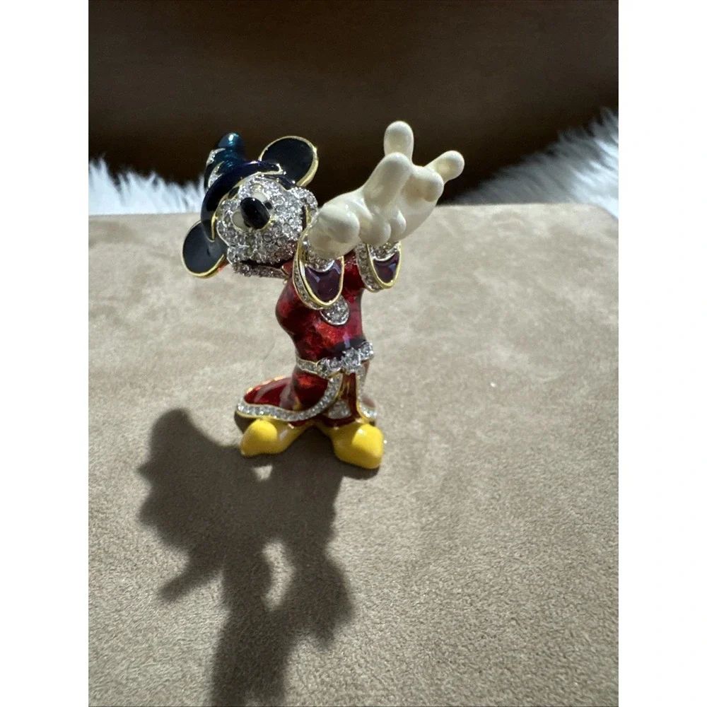 Disney Arribas Brothers Swarovski® Crystal Sorcerer Mickey Jeweled Sm Figurine